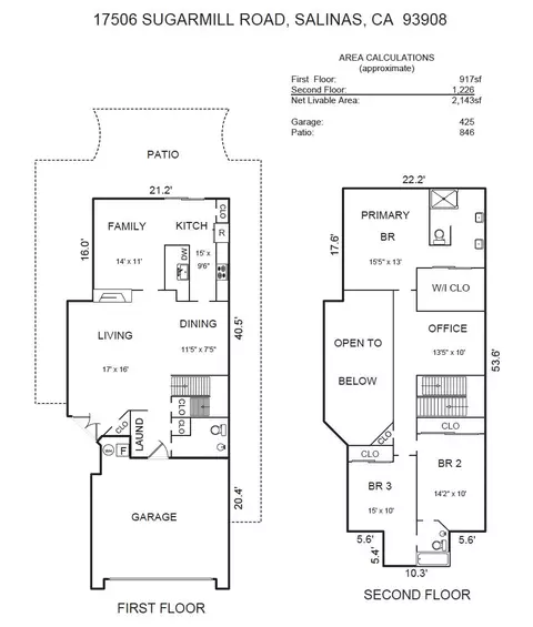Floorplan - 17506 Sugarmill Rd, Salinas, CA 93908 photo 1 of 1