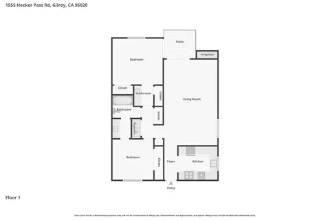 Floorplan - 1555 Hecker Pass Rd E201, Gilroy, CA 95020 photo 1 of 1