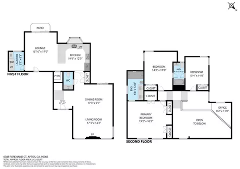 Floorplan - 6388 Forehand Ct, Aptos, CA 95003 photo 2 of 2