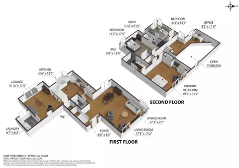 Floorplan - 6388 Forehand Ct, Aptos, CA 95003 photo 1 of 2