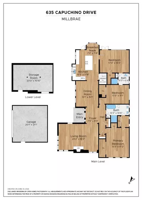 Floorplan - 635 Capuchino Dr, Millbrae, CA 94030 photo 1 of 1