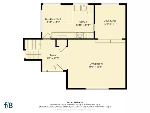 Floorplan - 10327 Cold Harbor Ave, Cupertino, CA 95014 photo 2 of 4