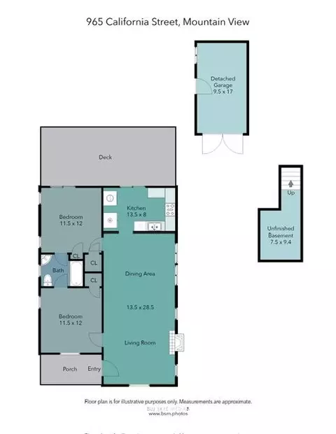 Floorplan - 965 California St, Mountain View, CA 94041 photo 1 of 1