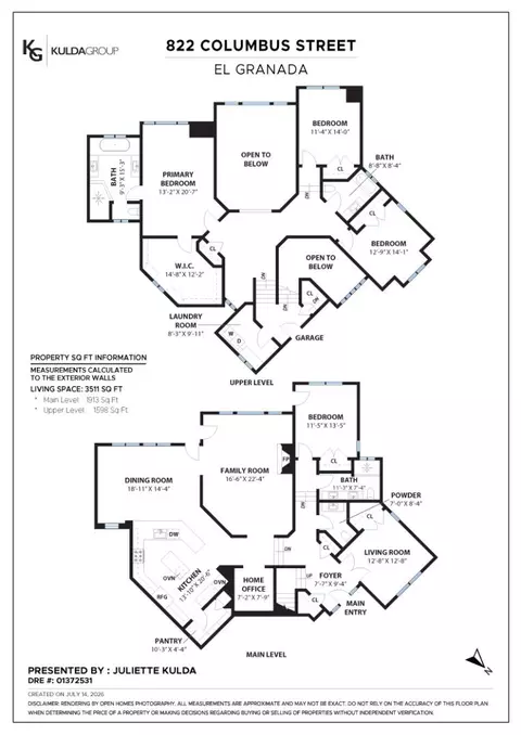 Floorplan - 822 Columbus St, El Granada, CA 94018 photo 1 of 1