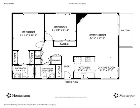 Floorplan - 466 Pine Ave, Half Moon Bay, CA 94019 photo 1 of 1