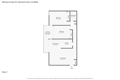 Floorplan - 280 Easy St 417, Mountain View, CA 94043 photo 1 of 1