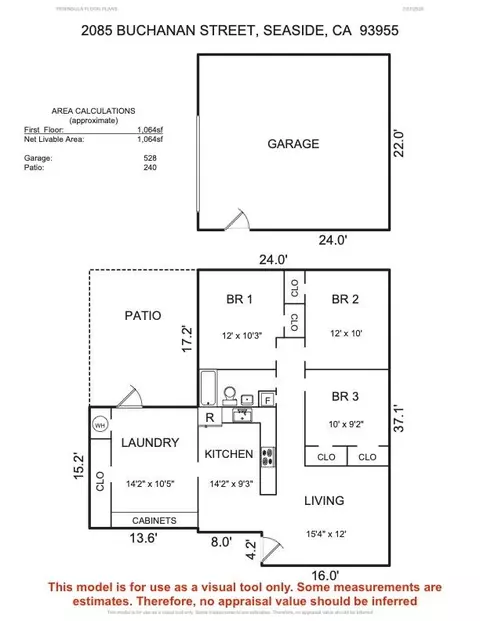 Floorplan - 2085 Buchanan St, Seaside, CA 93955 photo 1 of 1