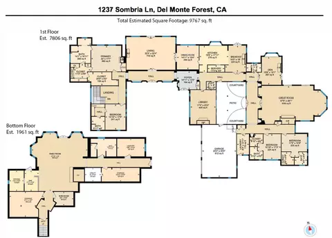 Floorplan - 1237 Sombria Ln, Pebble Beach, CA 93953 photo 1 of 1
