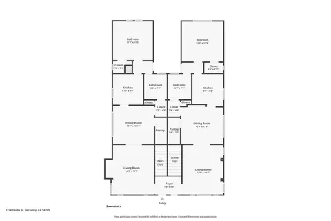 Floorplan - 2224 Derby St, Berkeley, CA 94705 photo 1 of 3