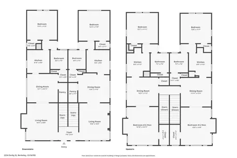 Floorplan - 2224 Derby St, Berkeley, CA 94705 photo 2 of 3