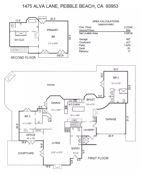 Floorplan - 1475 Alva Ln, Pebble Beach, CA 93953 photo 1 of 1