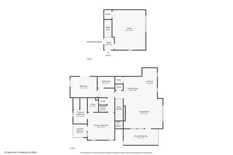 Floorplan - 273 Baja Rose St, Milpitas, CA 95035 photo 3 of 3