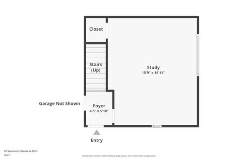 Floorplan - 273 Baja Rose St, Milpitas, CA 95035 photo 2 of 3