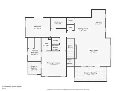 Floorplan - 273 Baja Rose St, Milpitas, CA 95035 photo 1 of 3