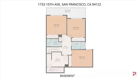 Floorplan - 1733 15th Ave, San Francisco, CA 94122 photo 2 of 4