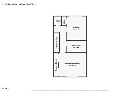 Floorplan - 213 N Temple Dr, Milpitas, CA 95035 photo 3 of 3