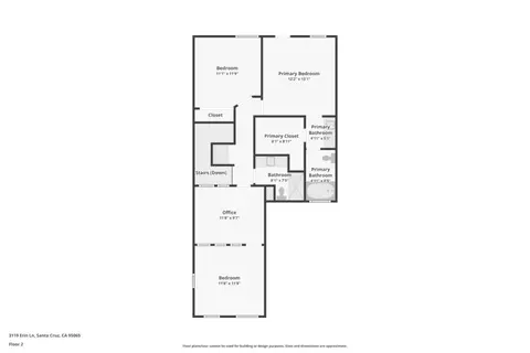 Floorplan - 3119 Erin Ln, Santa Cruz, CA 95065 photo 8 of 8