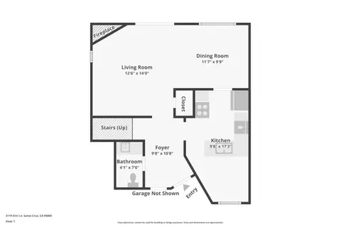Floorplan - 3119 Erin Ln, Santa Cruz, CA 95065 photo 6 of 8