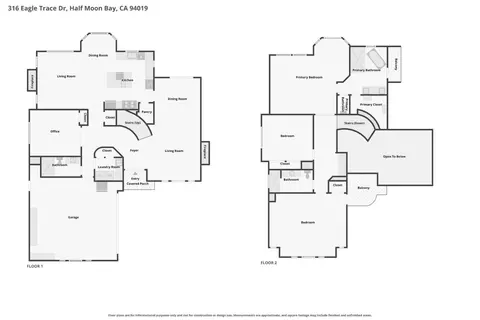 Floorplan - 316 Eagle Trace Dr, Half Moon Bay, CA 94019 photo 1 of 1
