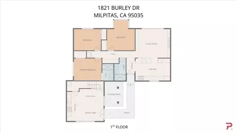 Floorplan - 1821 Burley Dr, Milpitas, CA 95035 photo 2 of 3
