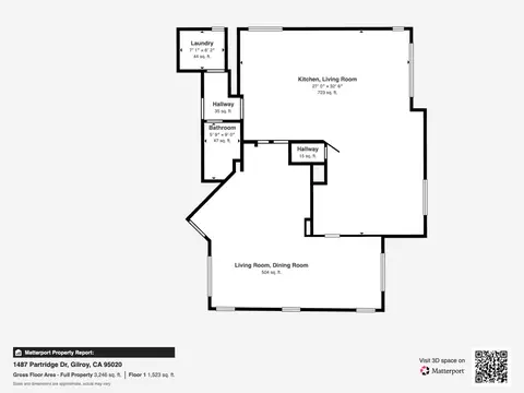 Floorplan - 1487 Partridge Dr, Gilroy, CA 95020 photo 1 of 2