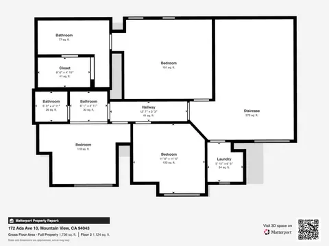 Floorplan - 172 Ada Ave 10, Mountain View, CA 94043 photo 2 of 2