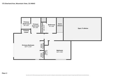 Floorplan - 175 Sherland Ave, Mountain View, CA 94043 photo 3 of 3