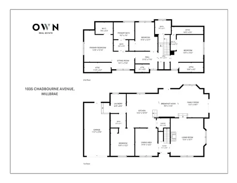 Floorplan - 1035 Chadbourne Ave, Millbrae, CA 94030 photo 1 of 1