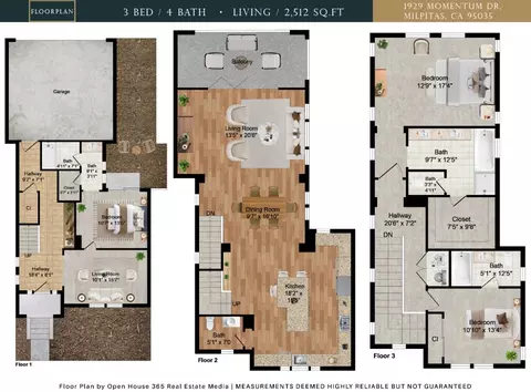 Floorplan - 1929 Momentum Dr, Milpitas, CA 95035 photo 1 of 1