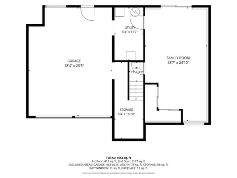 Floorplan - 1152 Dulles Ct, Pacifica, CA 94044 photo 2 of 3