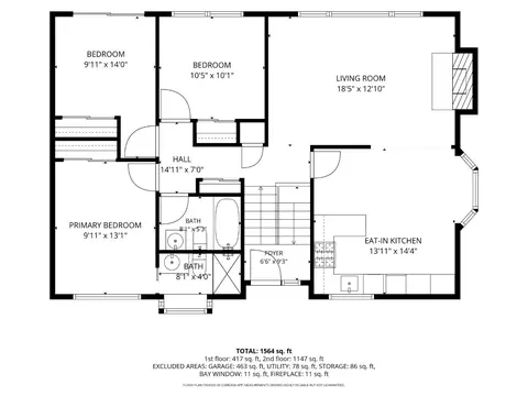 Floorplan - 1152 Dulles Ct, Pacifica, CA 94044 photo 1 of 3