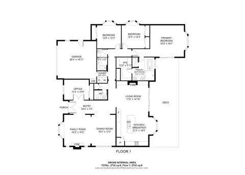 Floorplan - 18802 Devon Ave, Saratoga, CA 95070 photo 1 of 1