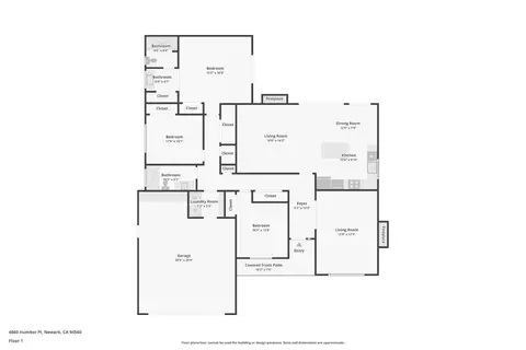 Floorplan - 4860 Humber Pl, Newark, CA 94560 photo 1 of 1