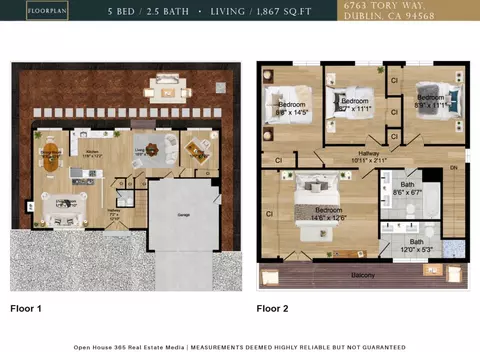 Floorplan - 6763 Tory Way, Dublin, CA 94568 photo 1 of 1
