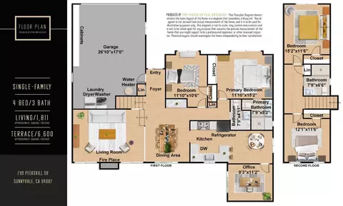 Floorplan - 799 Peekskill Dr, Sunnyvale, CA 94087 photo 1 of 1