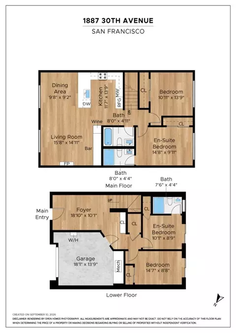 Floorplan - 1887 30th Ave, San Francisco, CA 94122 photo 1 of 1