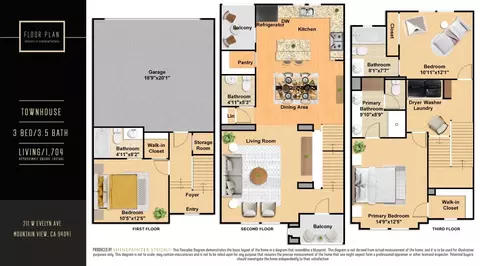 Floorplan - 211 W Evelyn Ave, Mountain View, CA 94041 photo 1 of 1
