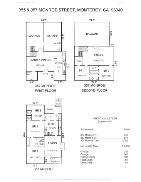 Floorplan - 355 357 Monroe St, Monterey, CA 93940 photo 1 of 1
