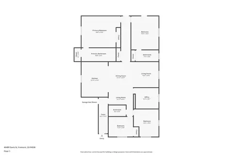 Floorplan - 40489 Davis St, Fremont, CA 94538 photo 1 of 1