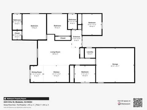 Floorplan - 2024 Ellis St, Modesto, CA 95354 photo 1 of 1