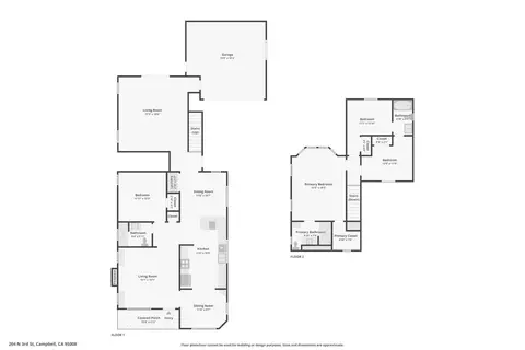 Floorplan - 204 N 3rd St, Campbell, CA 95008 photo 3 of 3