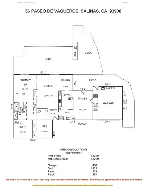 Floorplan - 56 Paseo De Vaqueros, Salinas, CA 93908 photo 1 of 1