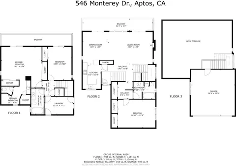 Floorplan - 546 Monterey Dr, Aptos, CA 95003 photo 1 of 1