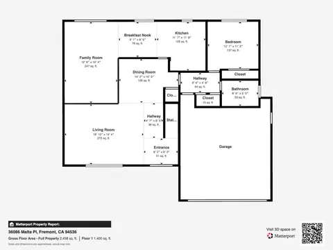 Floorplan - 36086 Malta Pl, Fremont, CA 94536 photo 1 of 2