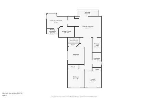 Floorplan - 2226 Ruby Ave, San Jose, CA 95148 photo 2 of 2