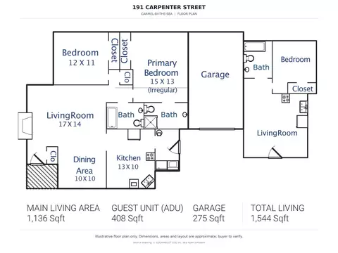 Floorplan - 191 Carpenter St, Carmel, CA 93921 photo 2 of 2