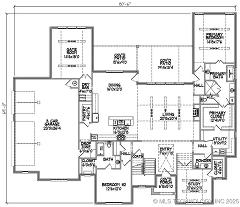 Floorplan - 22018 E 113th St N, Broken Arrow, OK 74014 photo 1 of 1