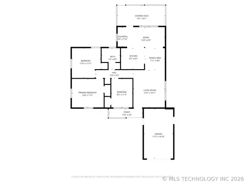 Floorplan - 3714 E 2nd Pl, Tulsa, OK 74112 photo 1 of 1