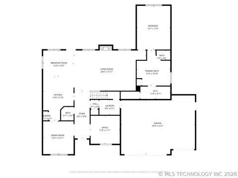 Floorplan - 604 S 71st St, Broken Arrow, OK 74014 photo 1 of 3