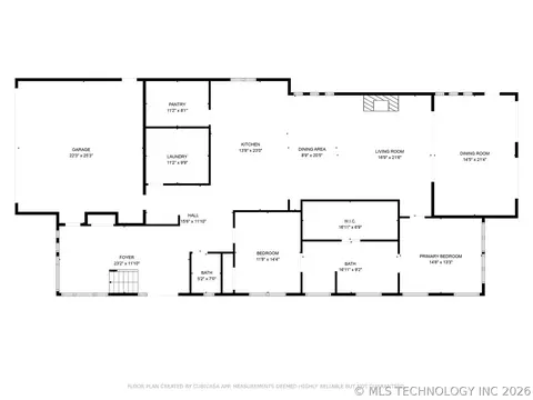 Floorplan - 1433 E 38th St, Tulsa, OK 74105 photo 2 of 3